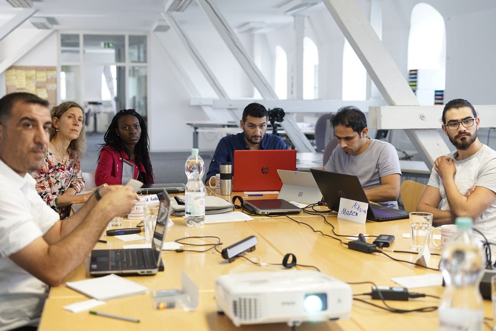 Team Vortex finalist workspace at the HanoiForge 2026 grand final